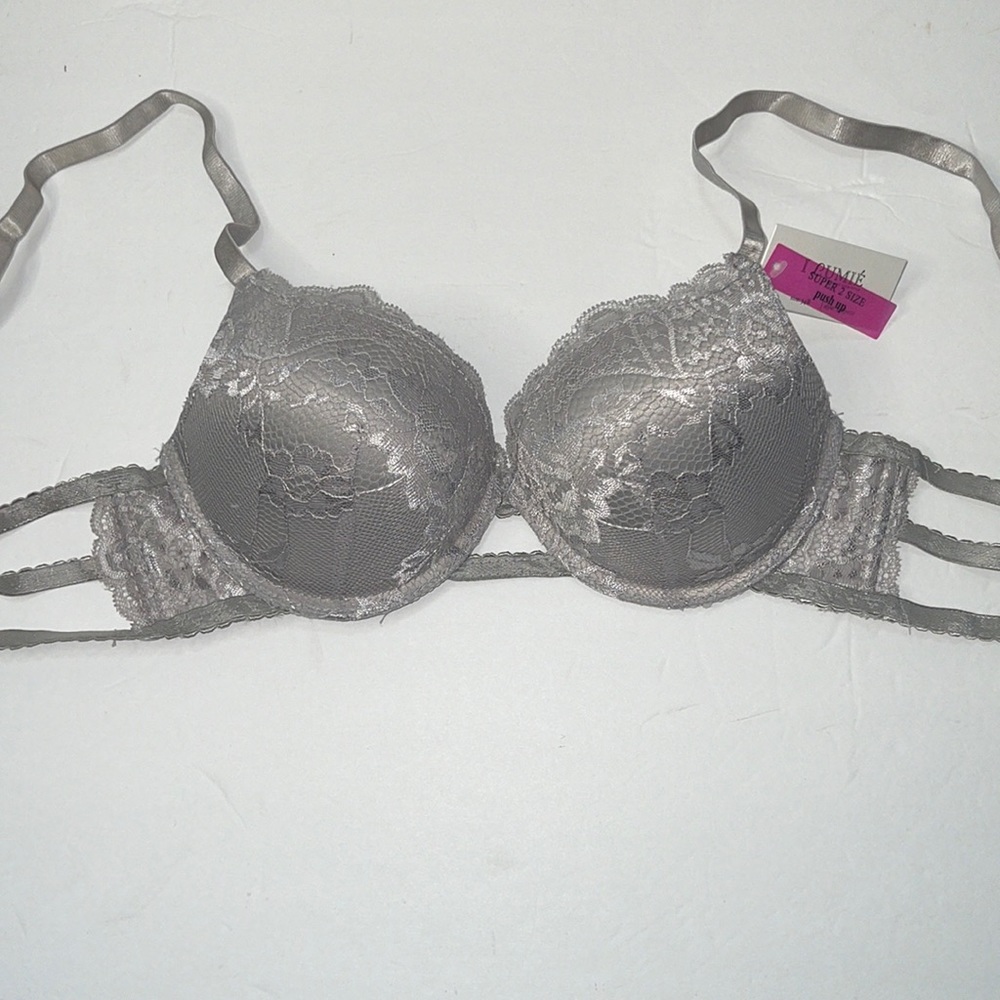 SUPER PUSH UP EXTREME PADDED MAXIMUM LIFT ADD 2 CUP SIZE BOMBSHELL 3 HOOKS